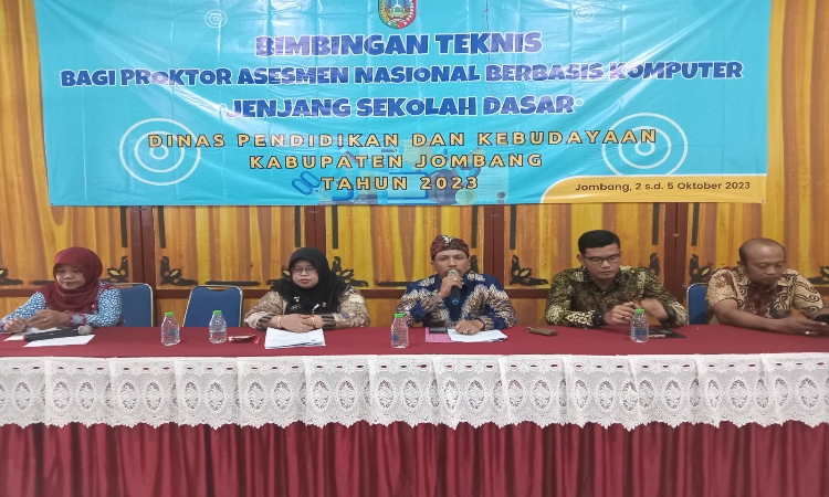 Disdikbud Jombang Menggelar Bimtek ANBK untuk Pendidikan Sekolah Dasar