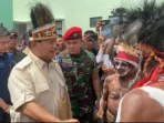 Prabowo Subianto memberikan donasi sebesar Rp 5 miliar kepada masyarakat Kamoro di Mimika