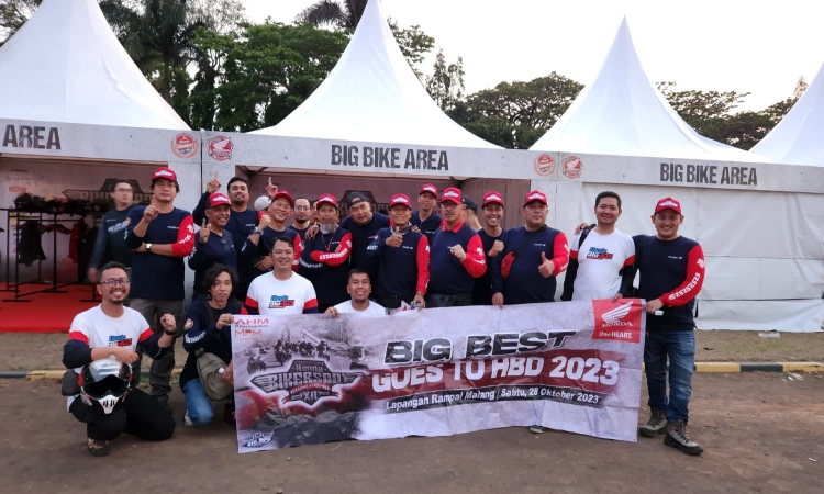 Komunitas Honda Big Bike Jatim Ikut Serta dalam Perayaan HBD Nasional 2023