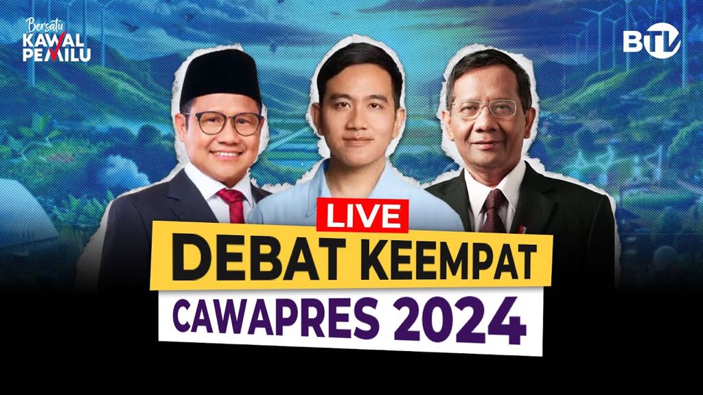 Live Streaming Debat Calon Wakil Presiden Putaran Ke-4