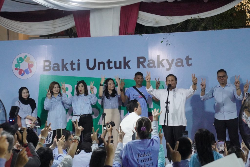 Prabowo Menerima Dukungan Komunitas Bakti Untuk Rakyat dengan Anggota 500 Ribu Orang