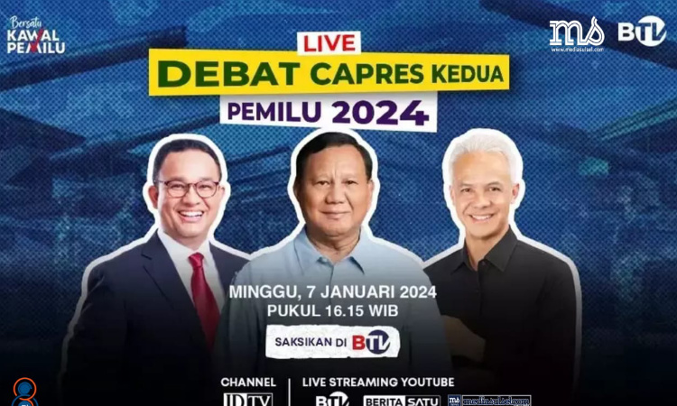 DEBAT CAPRES PUTARAN KE-2 LIVE STREAMING