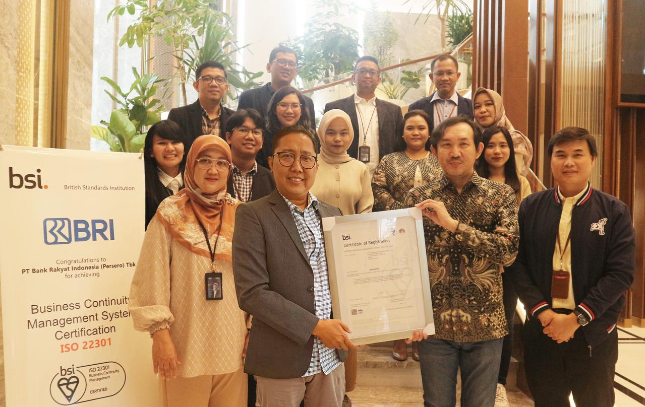 BRI Mencapai ISO 22301:2019 – Sistem Manajemen Kontinuitas Bisnis untuk Menjaga Keandalan Transaksi Nasabah