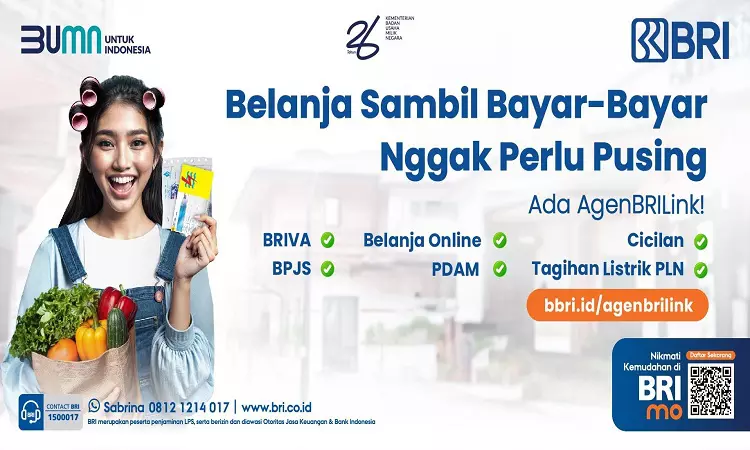 Dengan AgenBRILink, Bayar Belanja Online Jadi Lebih Mudah