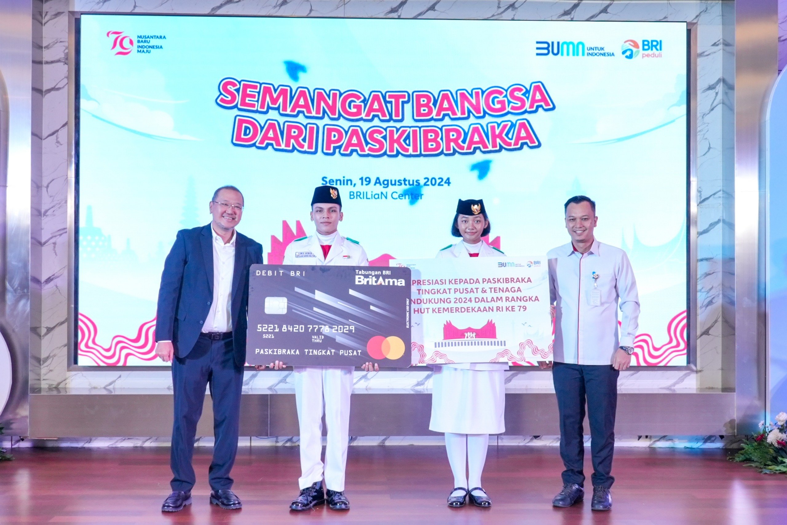 BRI Kembali Memberikan Beasiswa Bagi Paskibraka Tingkat Pusat dalam Peringatan HUT ke-79 RI