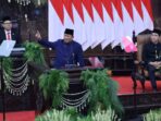 People’s Consultative Assembly (MPR) Plenary Session for the Inauguration of President and Vice President-Elect 2024-2029 Term at Nusantara Building, Senayan, Jakarta