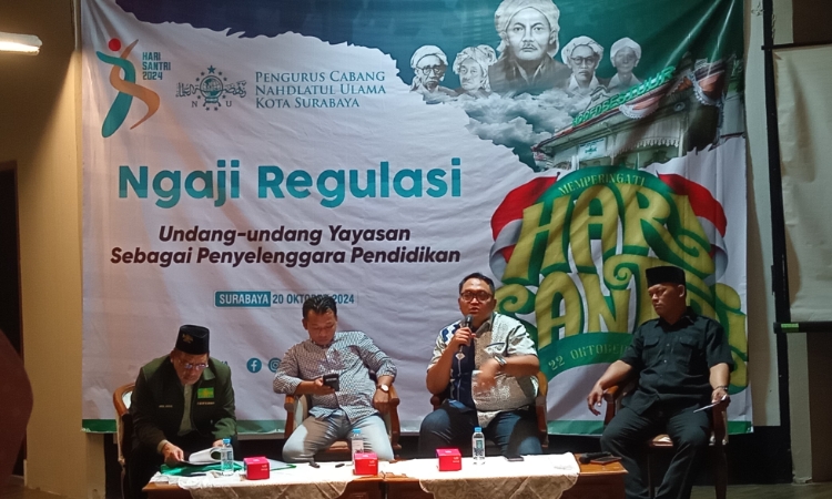 Memberikan Pemahaman Hukum bagi Lembaga Pendidikan melalui Ngaji Regulasi oleh LPBHNU Surabaya